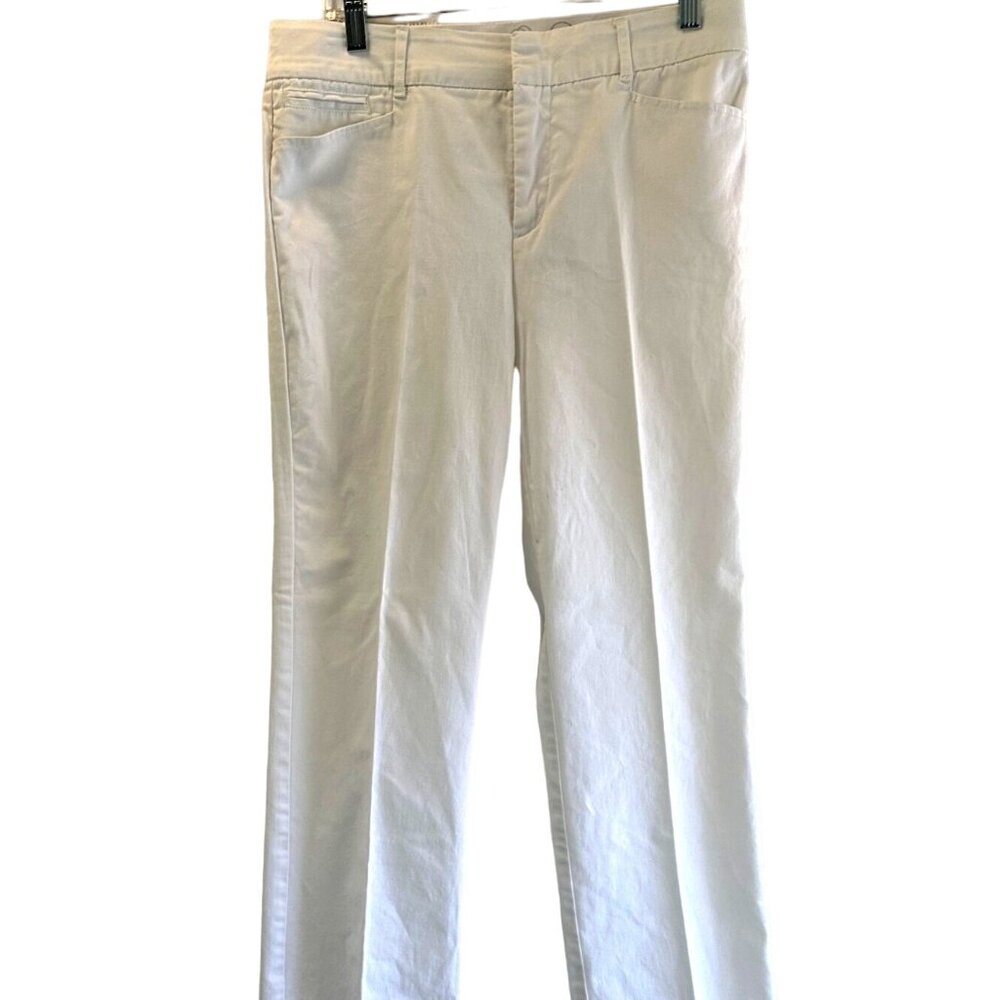 JM Collection Women Stretch Pants Size 8 Short White